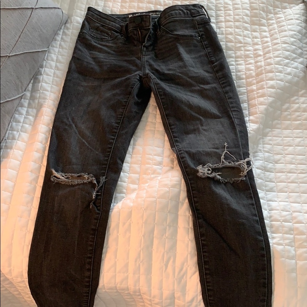 Ripped black jeans